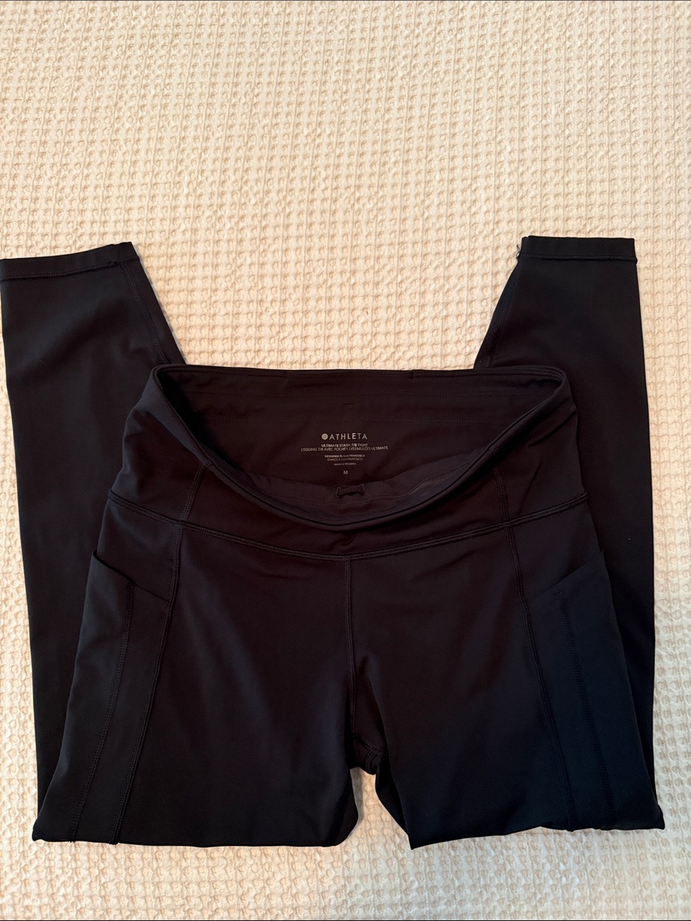 Athleta Black High-Waist Pocket Leggings